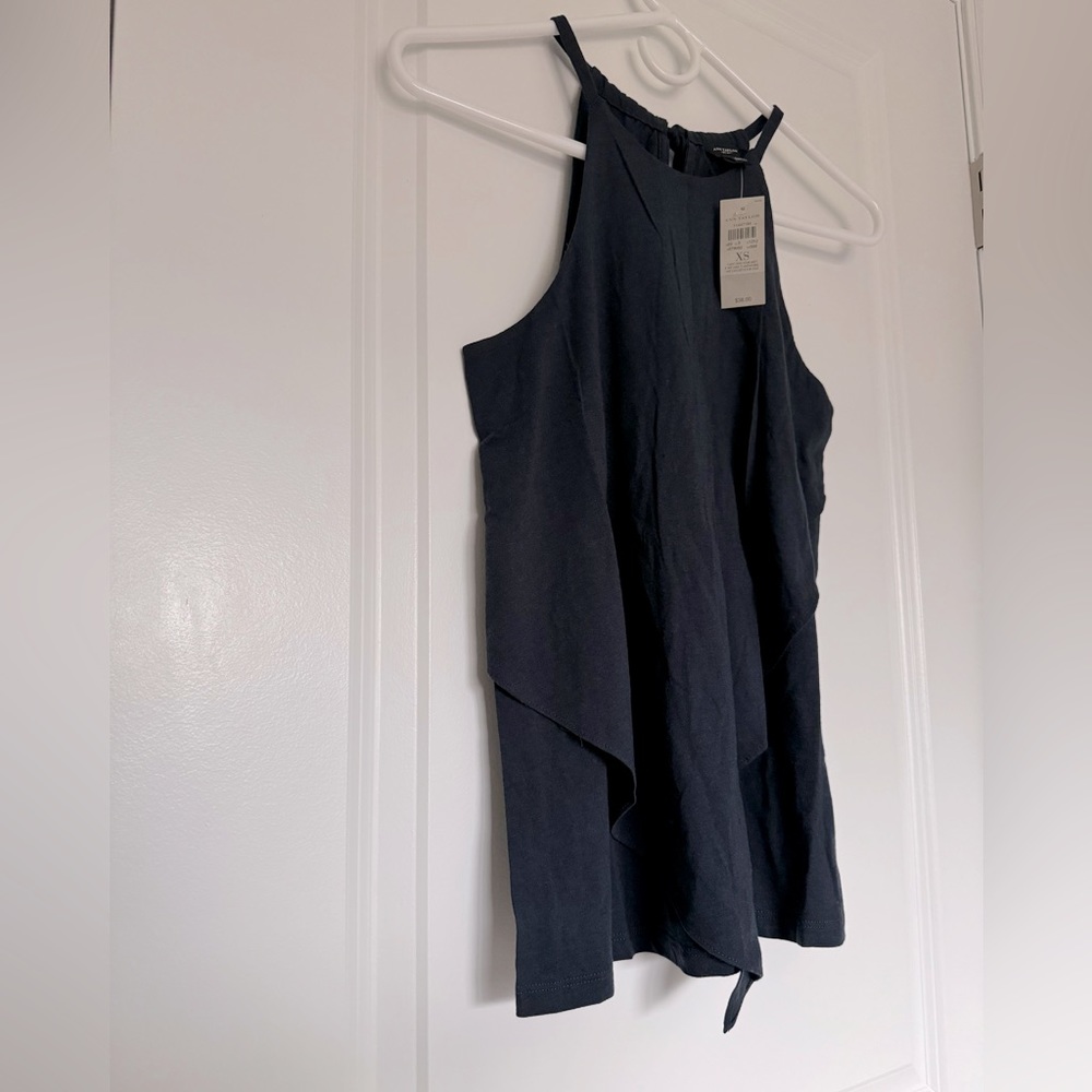 Ann Taylor Women's Navy Halter Top (XS)